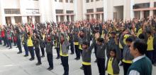 Mass PT by Students during Inspection